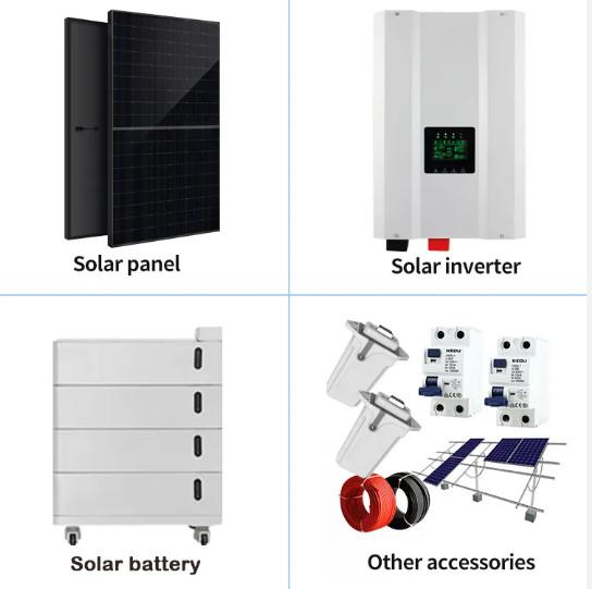 Solar Hybrid Systems Solar Energy System Home Hybrid Solar Power System House Solar Panel Kit 5kw 10kw 15kw 25kw Lithium