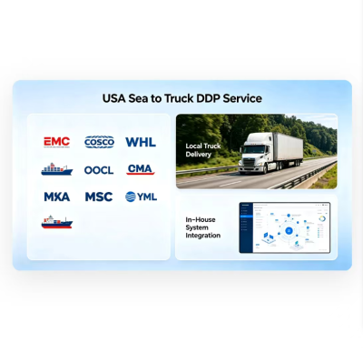 USA Sea To Truck DDP Service For Reliable Door To Door Logistic