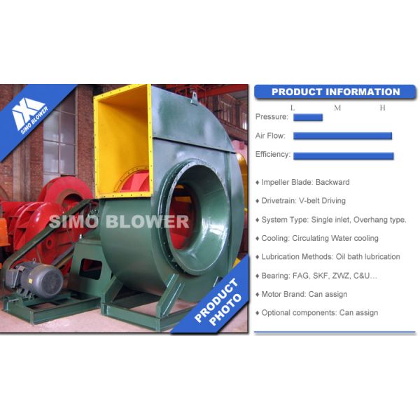 Long Life Flue Gas Fan V-Belt Driving Dust Collector Fans