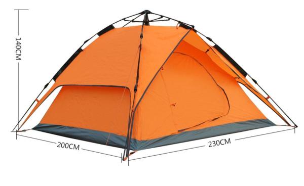Instant Family Tent 3 to 4Person Large Automatic Pop Up Tents Waterproof for Outdoor Sports Camping Hiking(HT6004)