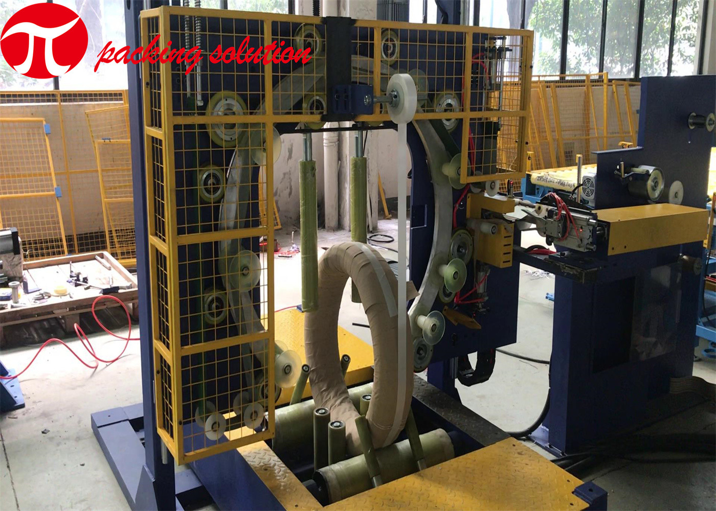 Управление 1.5KW PLC загрузки Макс 200KG машины упаковки стального провода вагонетки