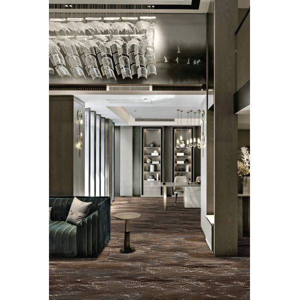 планка винила 5mm каменная пластиковая составная справляясь противобактериологическая карибская сосна GKBM DP-W82272