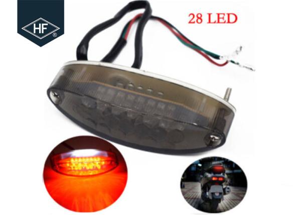 Universal Red 12V LED Aftermarket Motorcycle Lights For Tail Rear Brake