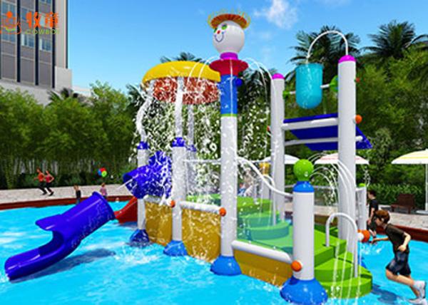 Customized Color Water Park Equipment / Water Slide Equipment 785X680X570mm Size
