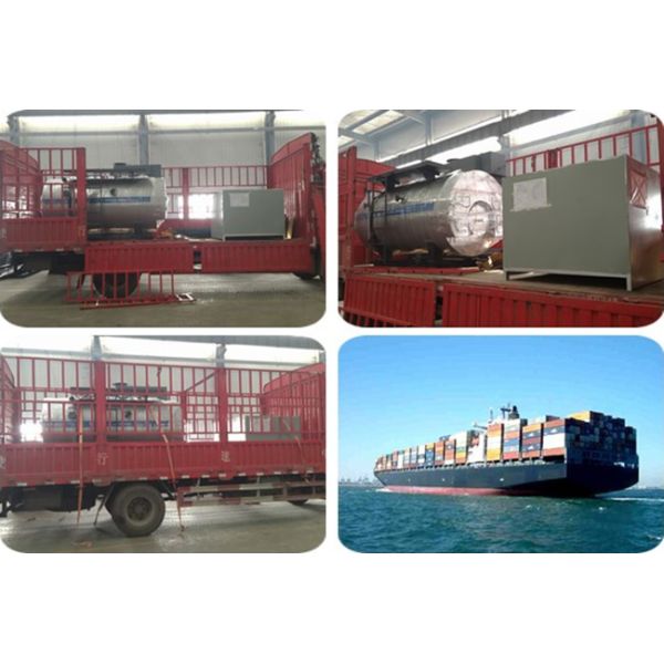 Fire Tube 1T High Efficiency Gas Steam Boiler Low Pressure With Finned Tube Type Condenser