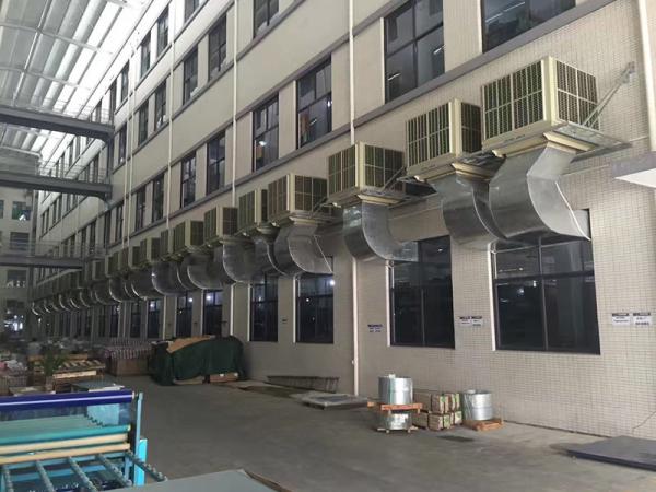 Low Noise Portable Industrial Evaporative Air Conditioner 25L/H Easy Installation