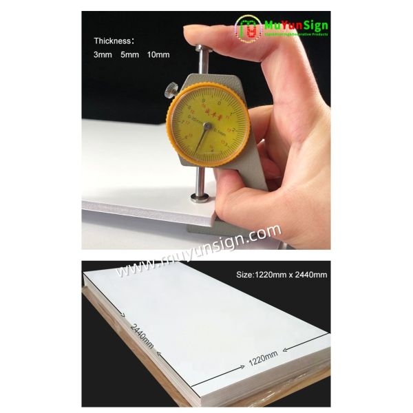 Solid Polystyrene Foam Core Paper Board White Flatness for Advertising