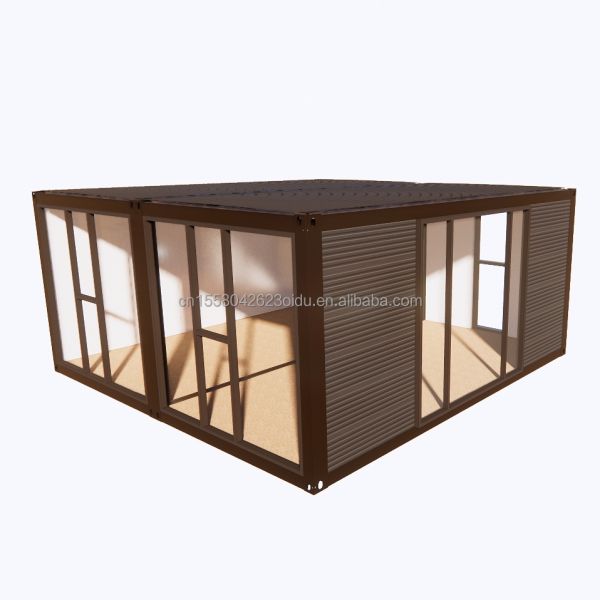 Modern 2 Bedroom Prefab Steel Expandable Container House for Mall Application Customized Color Design