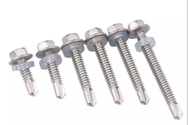 M5 M6  Stainless steel Self Tapping Screws SUS304 SUS316 A2-70 A4 Hexagon head drilling screw