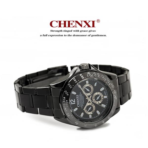 Black Gun 008A Stainless Steel Watches Unisex Fashion Jewelry Wholesale Price Japan Quartz Watch Men