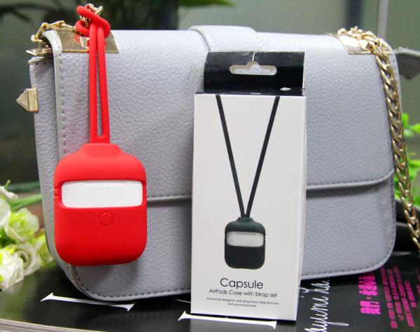 Protective Cover Soft Silicone Chargeable Headphone Case with for Apple Airpods 1&2 Charging Case