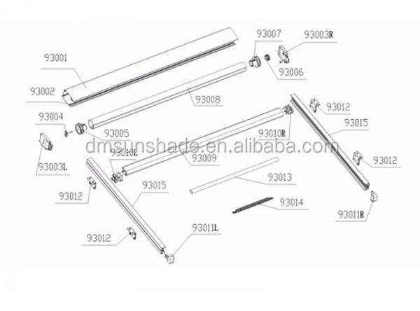 Тяжелая нагрузка отступающий крышный тент дистанционный моторный солнцезащитный зонт водонепроницаемый отступающий пергольный тент