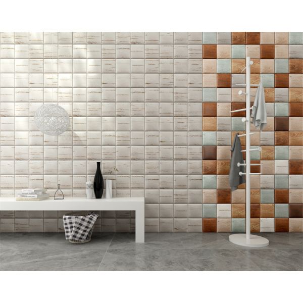 Beige 152x152mm Ceramic Indoor Wall Tiles for Kitchen