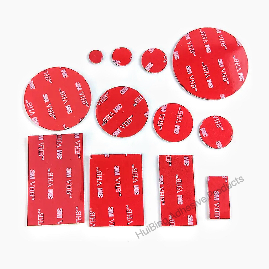 3M™ VHB™ 5952 Die‑Cut Double Sided Foam Tape - 1.1mm Black Acrylic Waterproof Double-Sided Tape