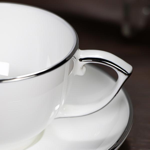 3pcs Fully Vitrified Silver Edge Colored Porcelain Dinnerware