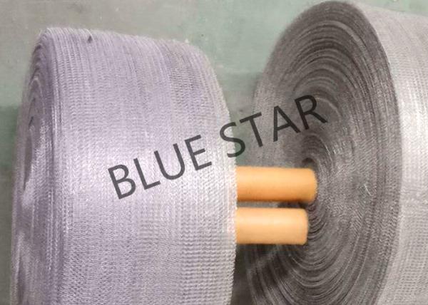 Custom Stainless Steel Knitted Mesh Narrow Width & Wire Dia 0.008 0.011 