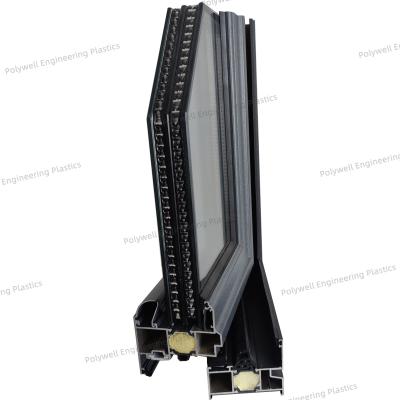 Wind Proof Aluminum Frame System Window 6063 Double Glazed Energy Saving