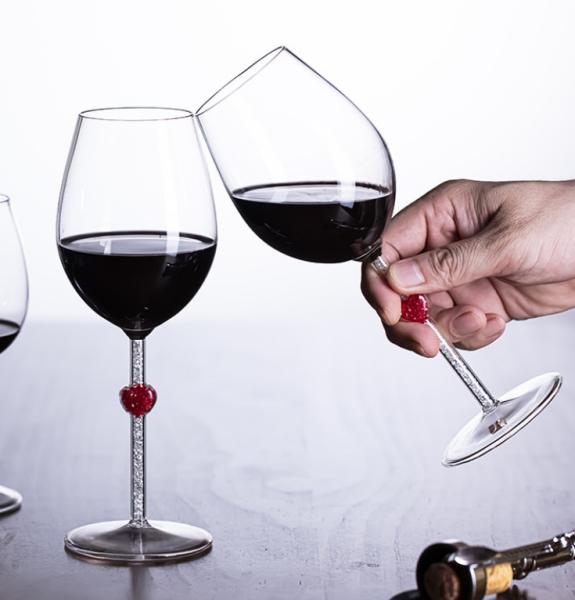 vidro extremo da transparência de 1954 tipos, o nobre e o elegante, vinho tinto, silicato alto do boro, presentes luxuosos inquebráveis