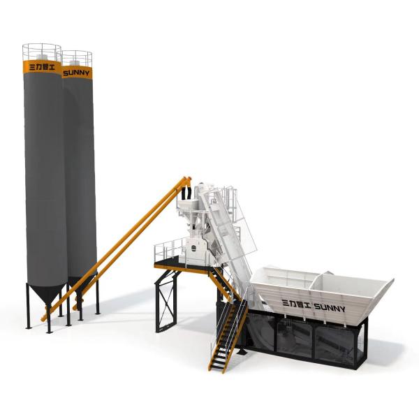 HZS75 Big Automatic Concrete Batching Plant Dry/wet Ready Mix Stationary Concrete Batching Plants