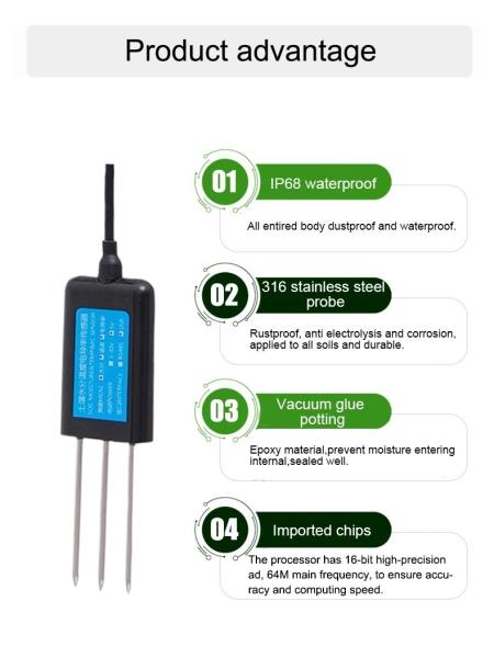 Highly Accurate Super Soil Humidity Detector Measuring Range 0-100% Probe Length 70mm