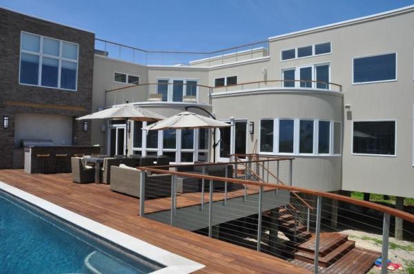 Decking Aluminum Cable Railing , Stainless Steel Balustrade Wire Deck Railing