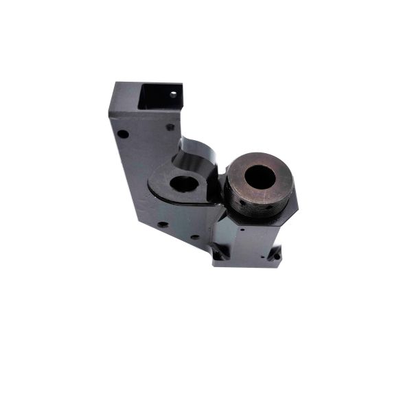 Riveting Clamp Body Cnc Motor Parts , Black Finish Precision Machined Components