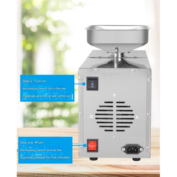Multifunctional Household Home Provided Peanut Oil Extraction Machine Cold Hot Pressing 8 KG Other