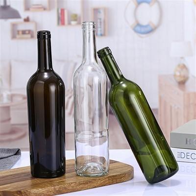 750ml Wine Glass Bottle for Clear Champagne Sparkling Wine Made of Super Flint Glass