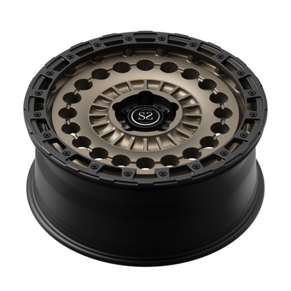 Off Road wheels 20inch 20x8.5 for Renge-Rover Discovery 5 Matte Bronze Black 4X4 Beadlock Rims