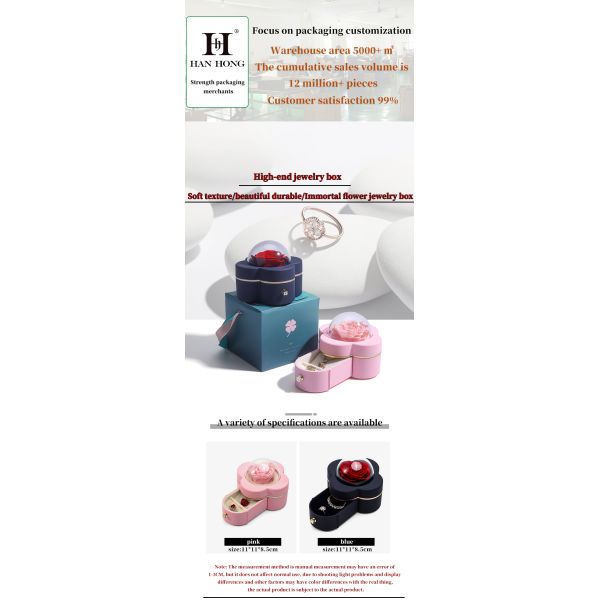 Boîte à bijoux pour emballage sophistiqué