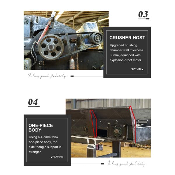 Машина для дробления деревянных стволов для мебели шириной 1400 мм