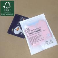 Sacos de papel de vidro biodegradáveis e ecológicos certificados pela FSC para roupas, camisetas