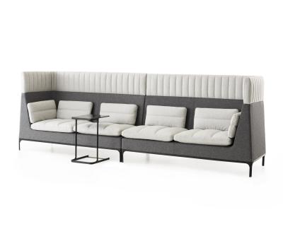 Commercial Booth Seating / Waiting Room Sofa Bench With High Density Foam