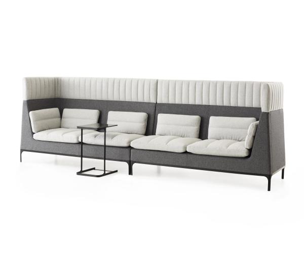 Commercial Booth Seating / Waiting Room Sofa Bench With High Density Foam