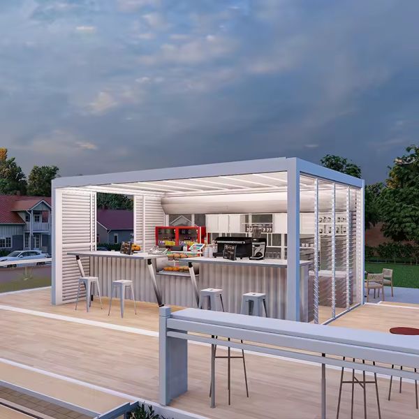 Customizable Aluminium Pergola With Roof And UV Protection Features Low Maintenance