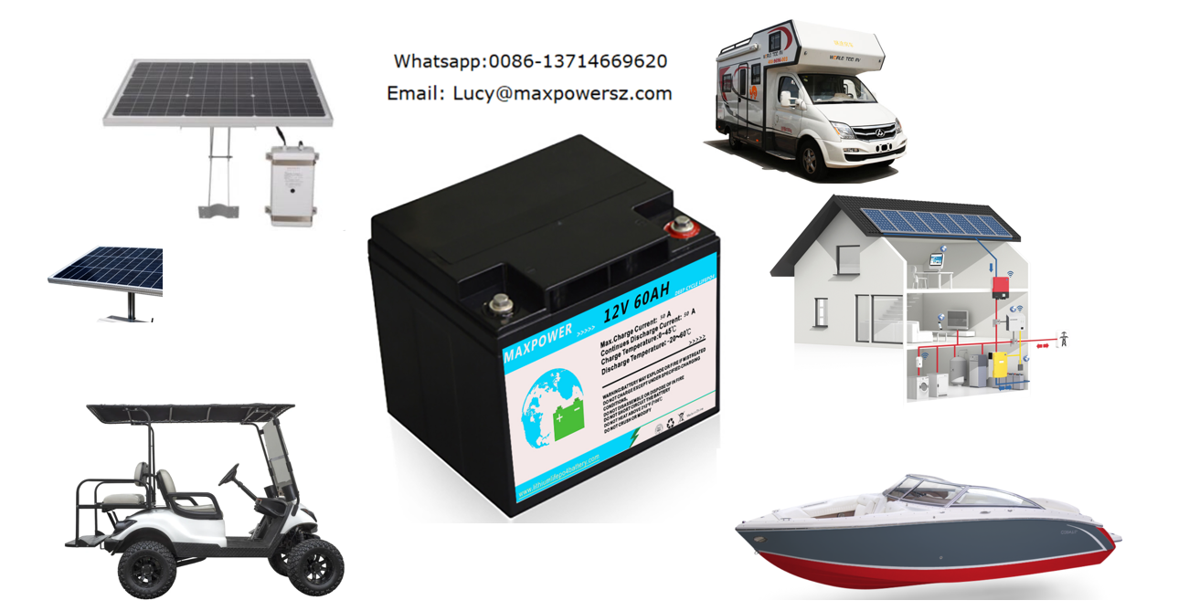 2000 Cycles 768wh ESS 12V 60Ah Lithium LiFePo4 Battery