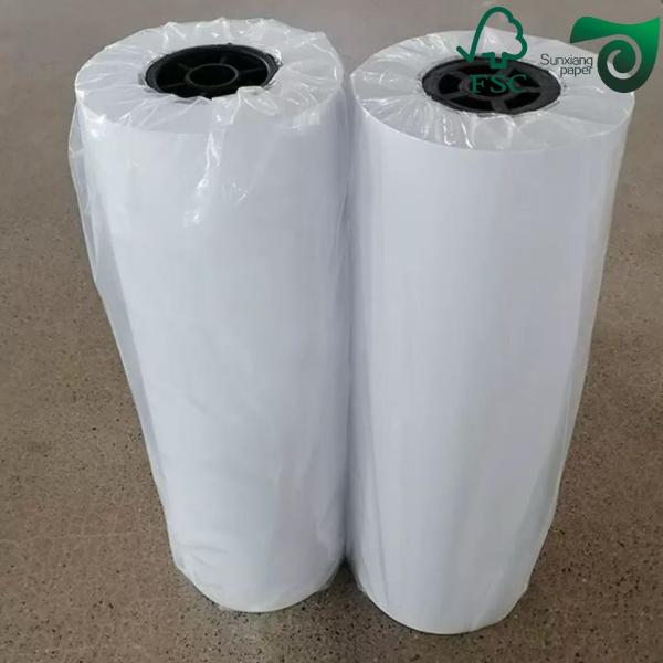 24 500ft CAD Plotter Inkjet Bond Paper Roll adapté à l'industrie du vêtement