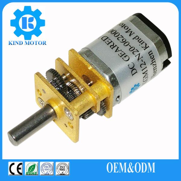 High torque low speed ga12-n20 12mm dc gear motor with m3 m4 screw-thread shaft