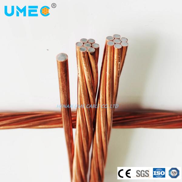 Material isolante Cabo de arame de aço revestido de cobre nu para CCS de corte de cabo coaxial