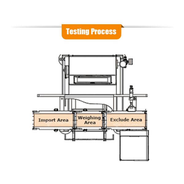 Online Checkweigher Conveyor with Reject System Packaging Line Weight Inspection Equipment
