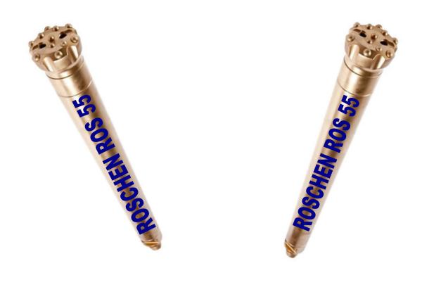 RH550 ferramentas de perfuração RH550R do martelo DTH 3 formações de rocha abrasivas da perfuração de alta velocidade