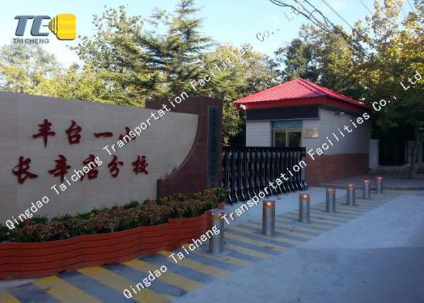 High Strength Pneumatic Bollards Anti Corrosion , Automatic Bollard Systems
