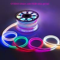 luzes de néon de néon do diodo emissor de luz do diodo emissor de luz Flex Strip Programmable da cor ideal de 12*20mm