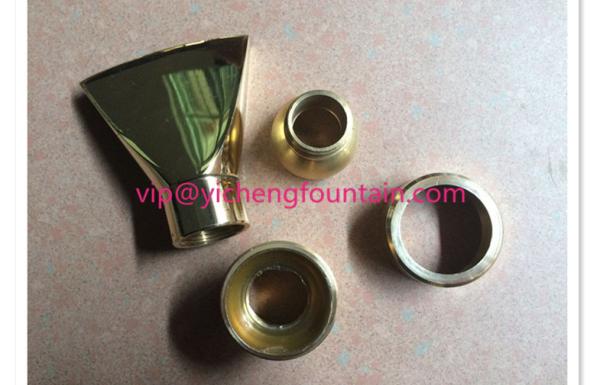 Adjustable Fan Shape Water Fountain Nozzles Brass DN15 - DN40 Adjust Fan Nozzles