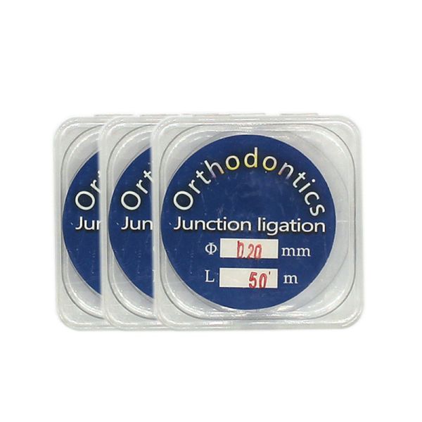 Stainless Steel Orthodontic Dental Instruments / Ligature Wire Dia 0.25mm Length 50m