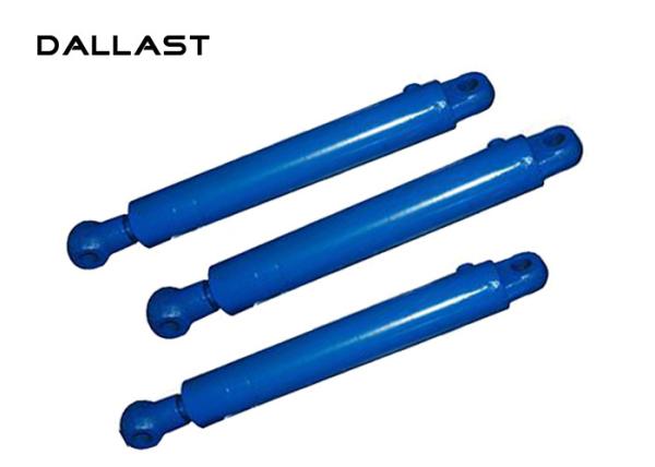 Dump Truck Hydraulic Cylinder 45# Steel Material , Double Rod Hydraulic Cylinder
