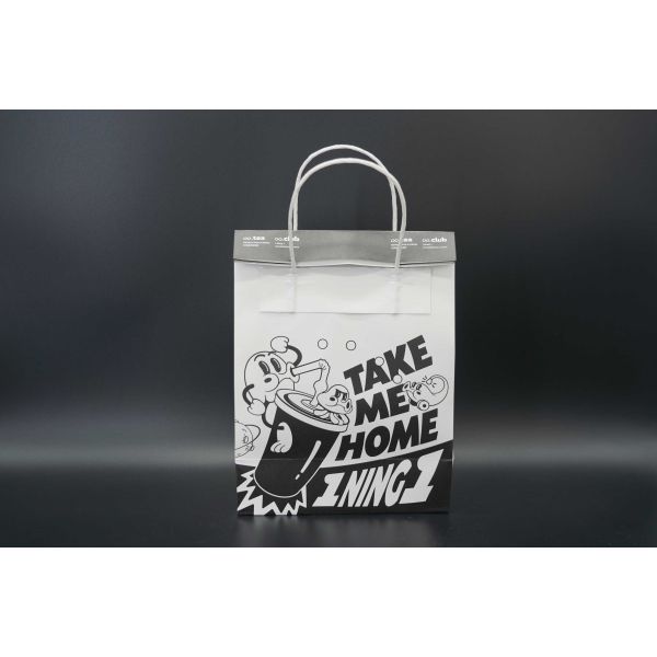 Wholesale Catering Milk Tea Cake Packaging Kraft Paper Portable Takeaway Bag Lunch Bag