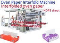 Máquina interfolder de papel de horno tratado interplegado para papel de horno a prueba de grasa