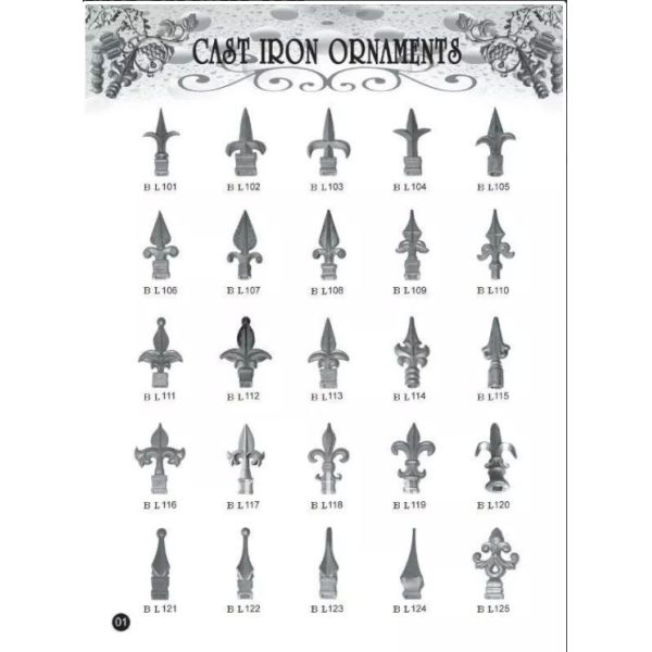 Нанесенное литое железо орнаментирует покрытие порошка для перил/поручней лестницы