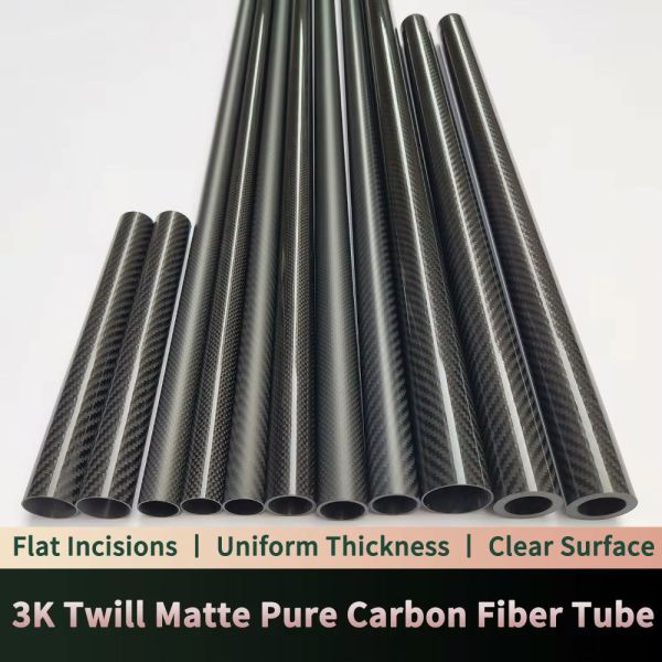 Lightweight High-Strength Carbon Fiber Tube with Custom Length Available for Structural Applications